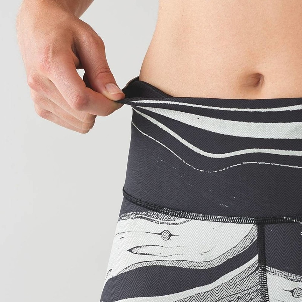 Lululemon Speed Wunder Nulux Tight in Marbled Mix Speed Wunder 50 G White Black - Picture 15 of 16